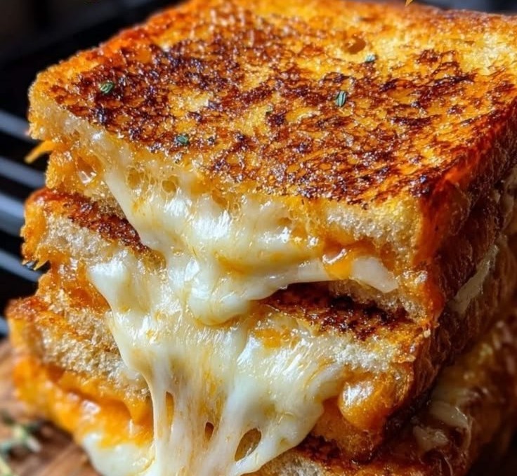 Easy Crispy Air Fryer Cheese Sandwich