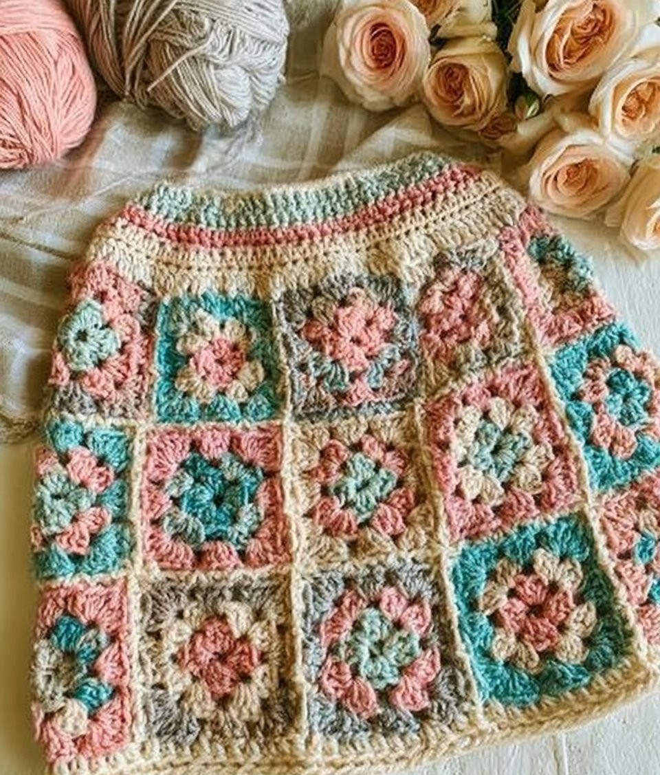 Granny Style Skirt Crochet Pattern