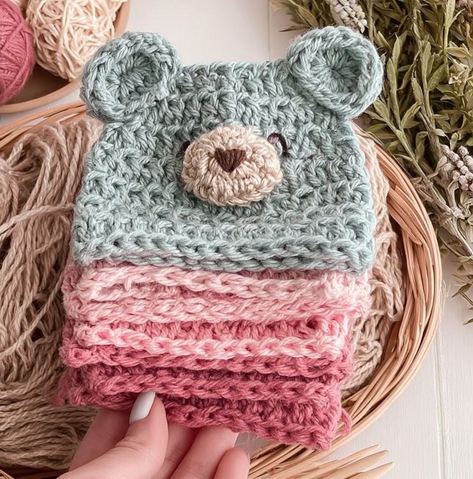 Star Stitch Baby Bear Hat