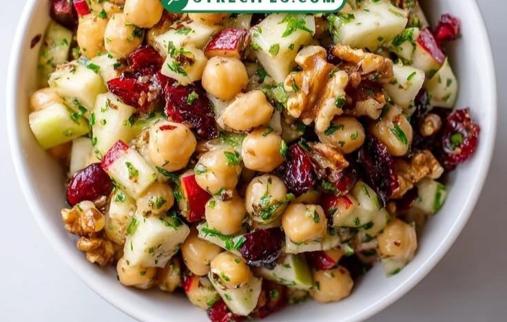 Chickpea, Apple, and Cranberry Salad