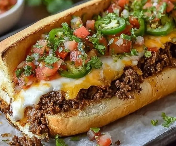 Mexican Chopped Cheese Sandwich
