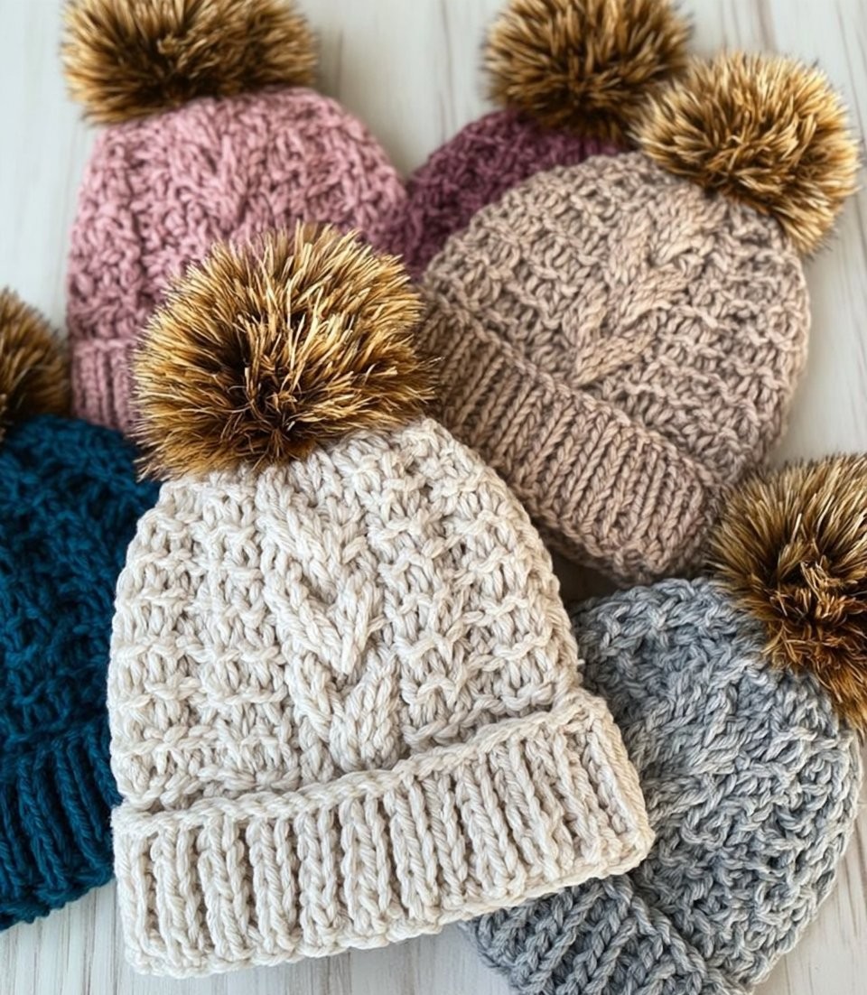 Delightful Two-Stitch Cable Hat