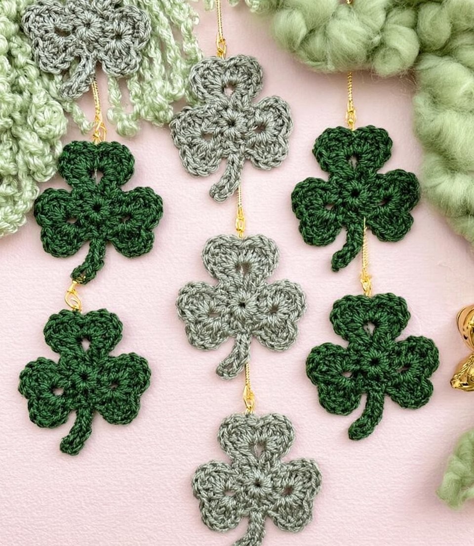 Free Shamrock Applique Crochet Pattern