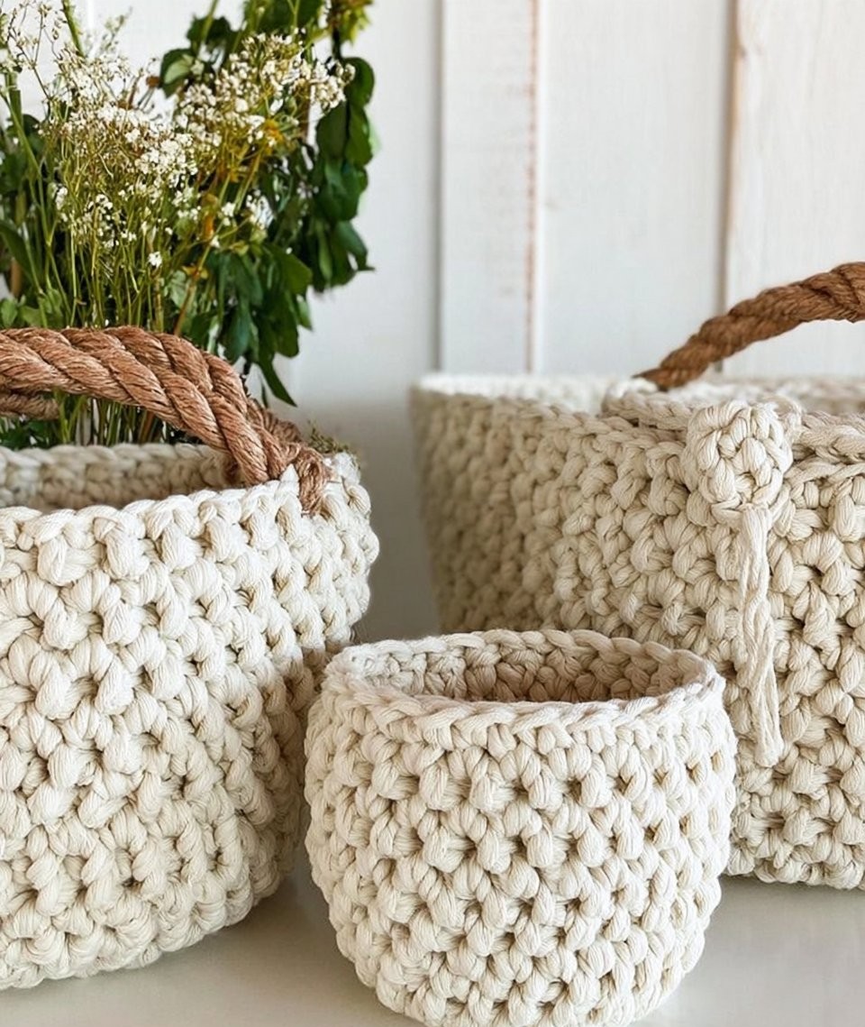 Homebody Crochet Nesting Basket Pattern