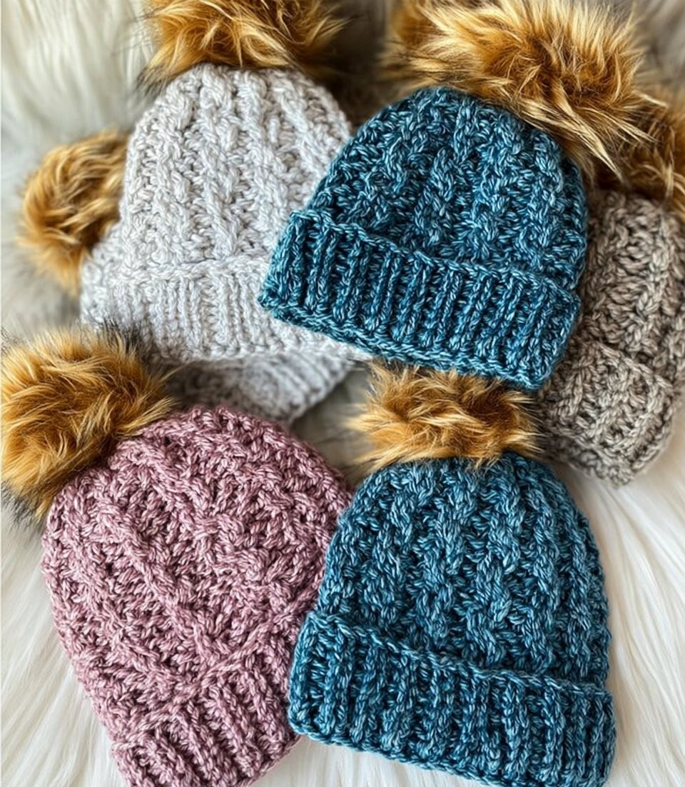 Delightful Two-Stitch Cable Hat