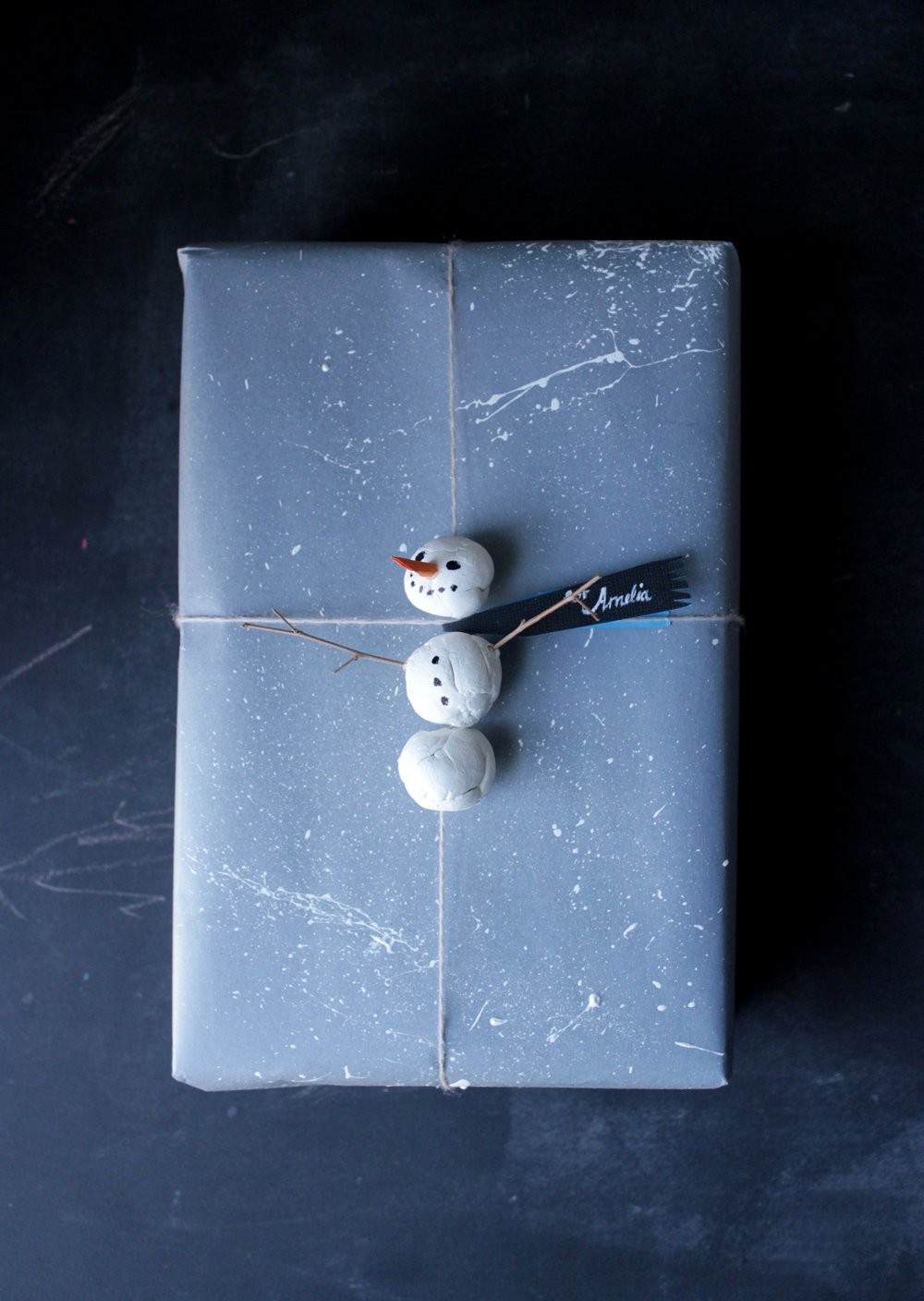 Easy Snowman Gift Topper - Mer Mag
