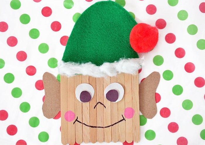 Elf Craft Using Popsicle Sticks