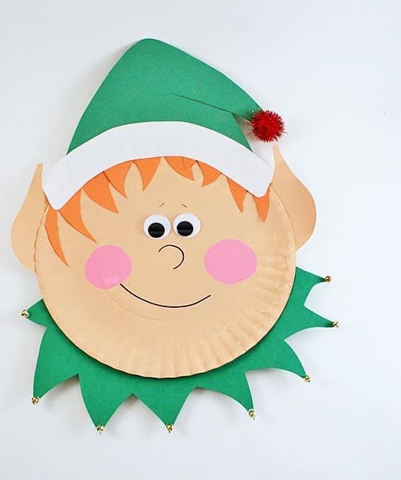 Paper Plate Elf Craft - Crafts by Amanda