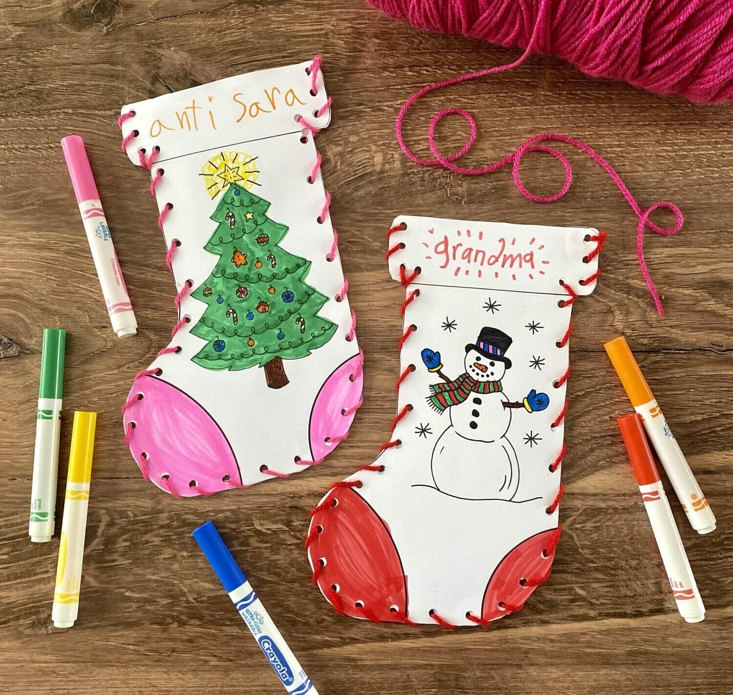 Kid's Christmas Stocking Craft