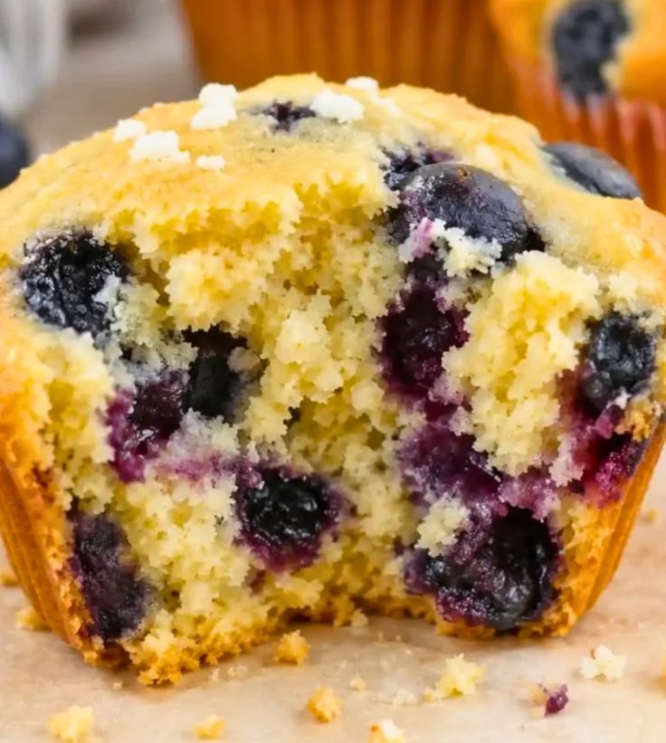 Easy High-Protein Blueberry Cottage Cheese Muffins