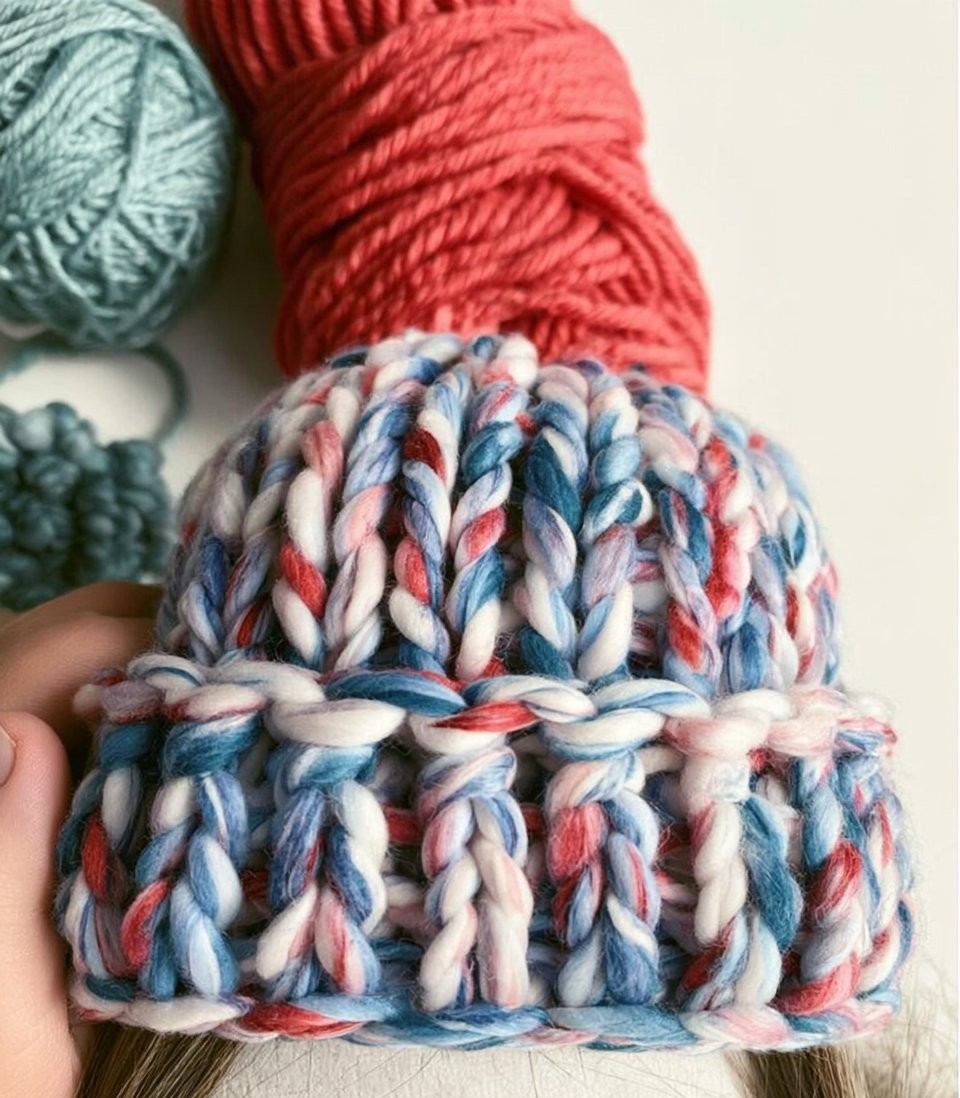 Bulky & Quick Messy Bun Beanie