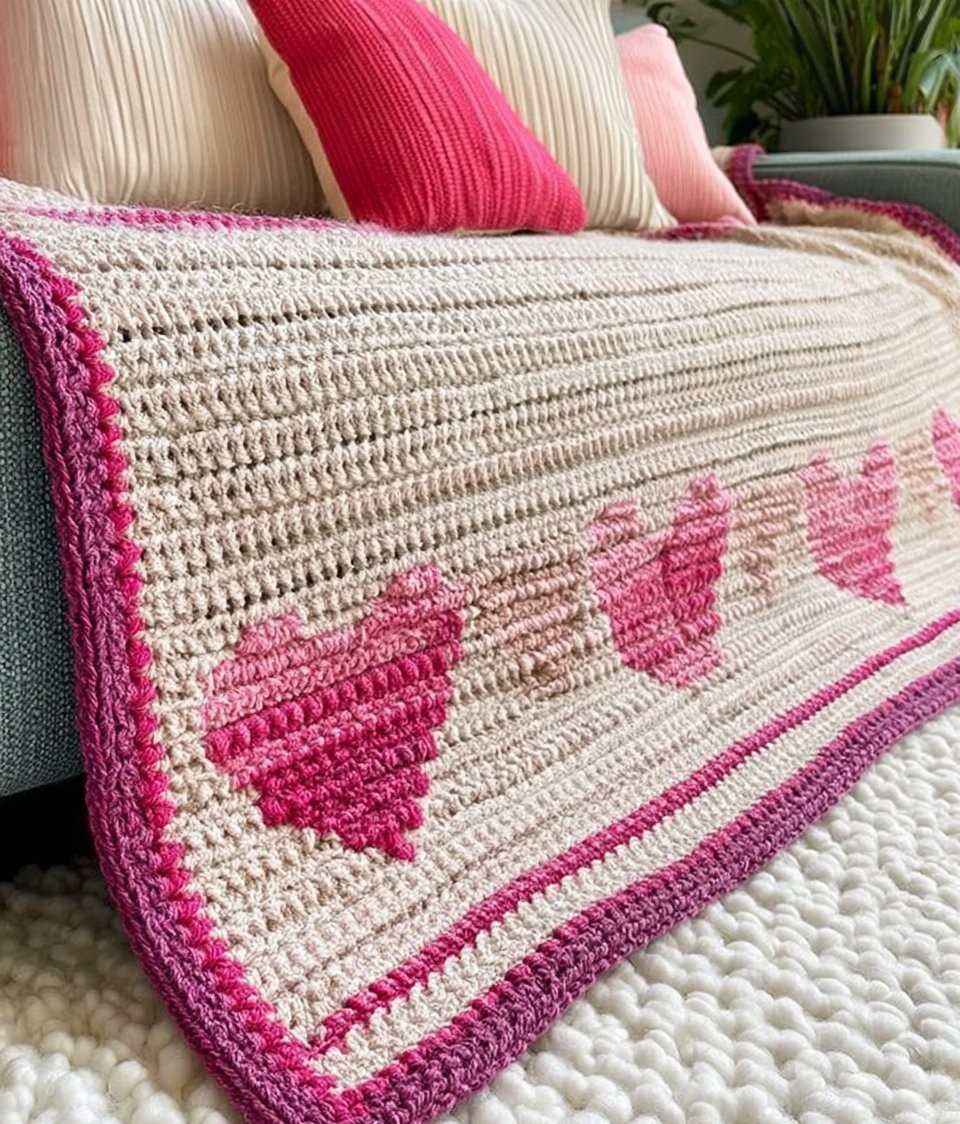 Heartstrings Mosaic Blanket