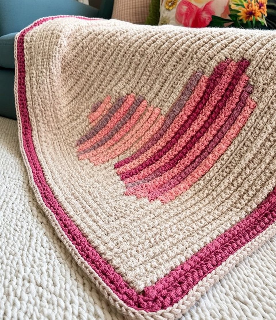Heartstrings Mosaic Blanket