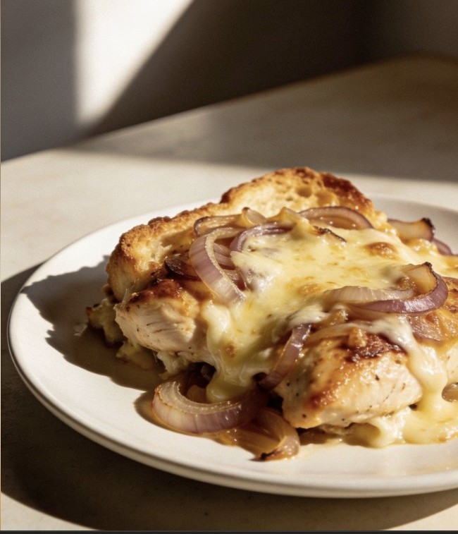 French Onion Chicken Bake
