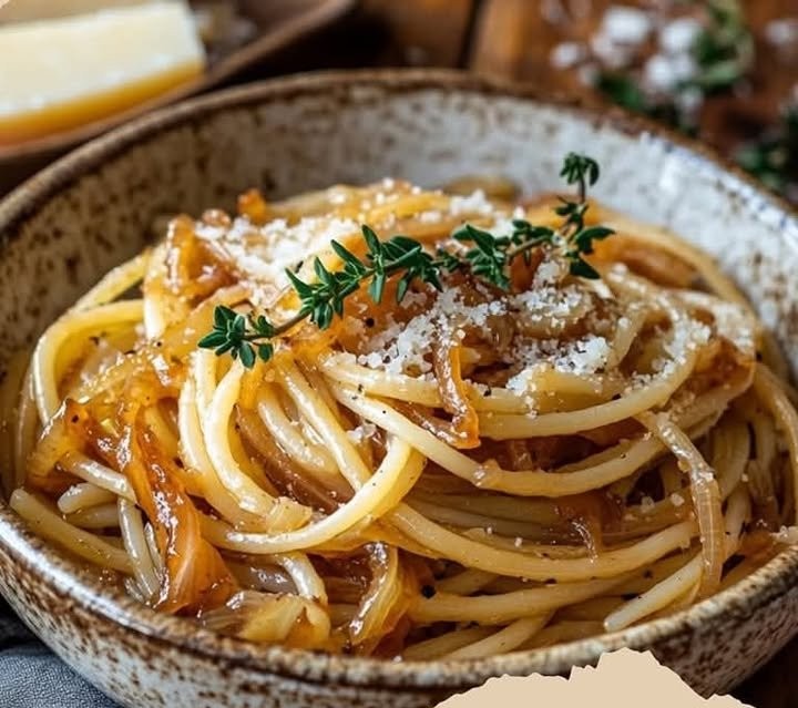 Karamellisierte Zwiebel-Pasta
