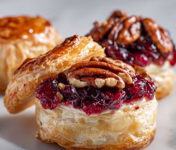 Cranberry Pecan Brie Puff Pastry | Family-Friendly High Protein