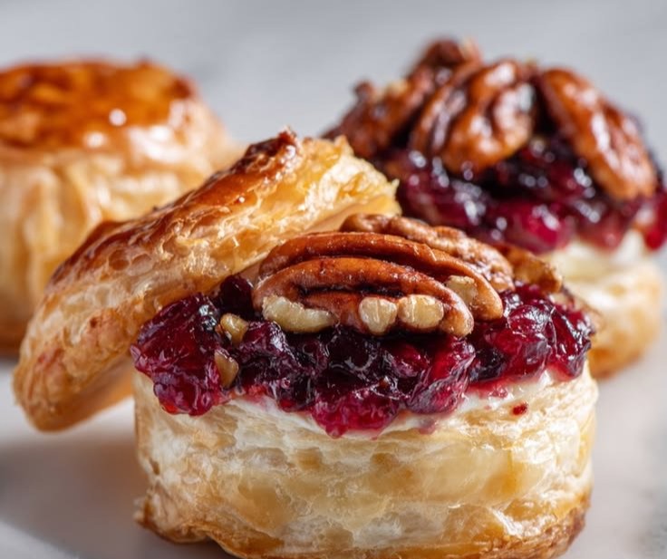 Cranberry Pecan Brie Puff Pastry | Family-Friendly High Protein