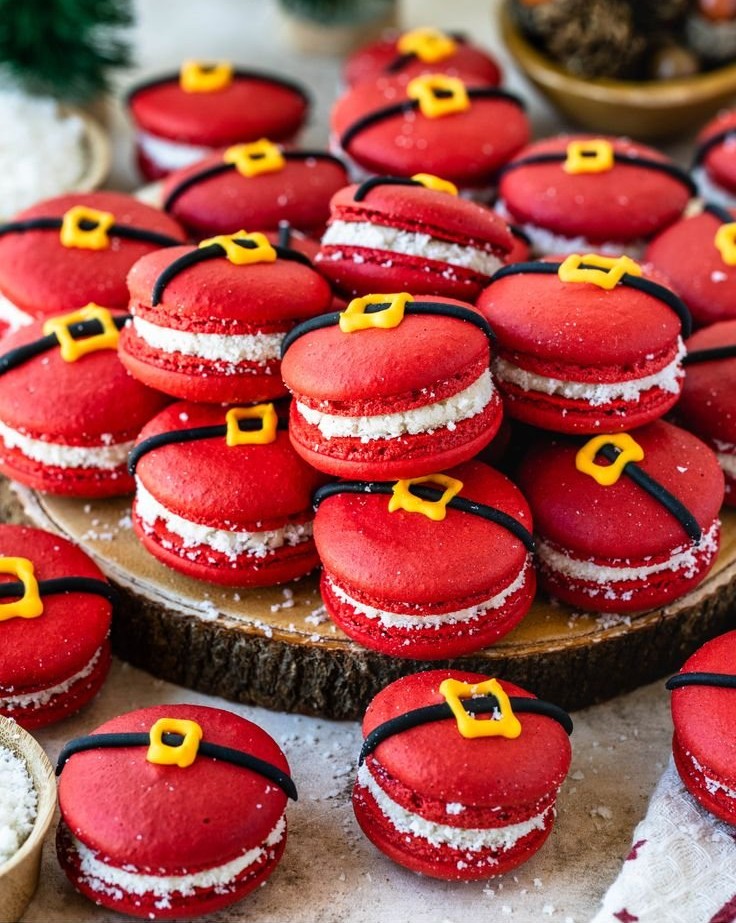 Santa's Festive Macarons