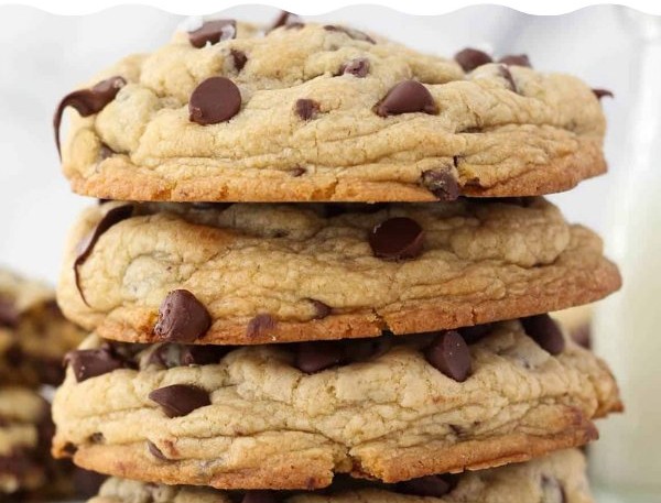 Thick Chocolate Chip Cookies