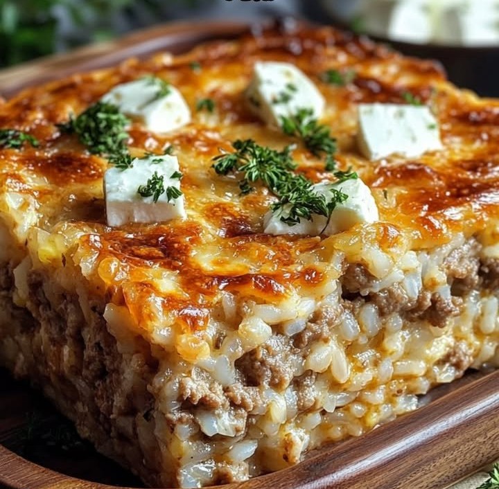 Ein leichtes, herzhaftes Ofengericht mit Hack, Reis und Feta. Einfach zubereitet und ideal für entspannte Abende. 🥩🧀🍚📋Zutaten:- 250 g Reis
- 300 g Rinderhackfleisch (oder gemischtes Hack)
- 2...