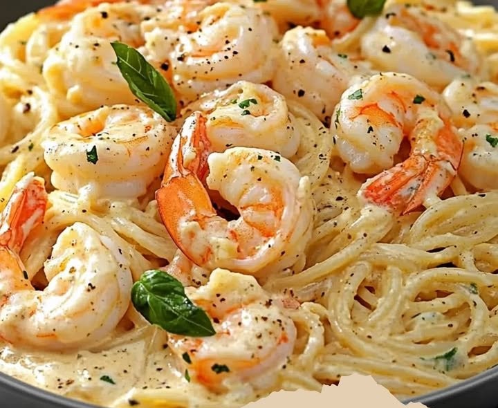 Spaghetti mit Garnelen in cremiger Frischkäse-SauceZutaten 📋- 400 g Spaghetti
- 300 g Garnelen (geschält und entdarmt)
- 200 g Frischkäse
- 150 ml Sahne
- 2 Knoblauchzehen (gehackt)...