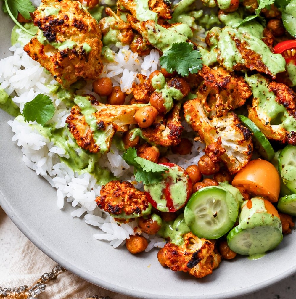 Healthy Cauliflower Shawarma Bowls | Easy Vegan Dinner