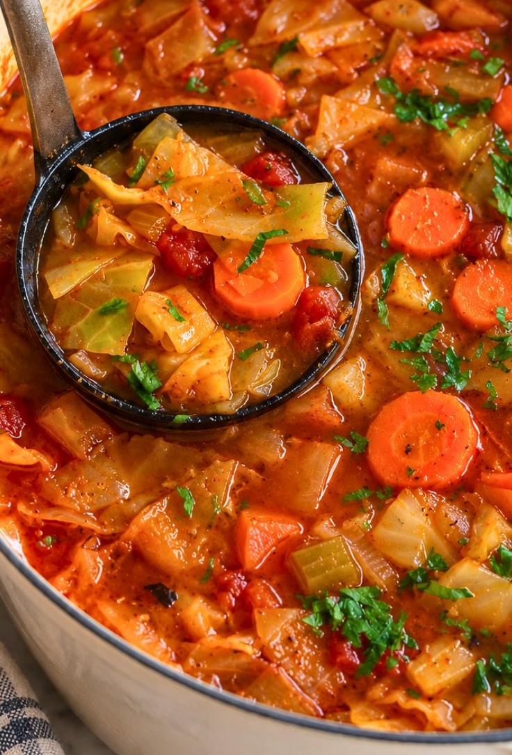 Easy Healthy Cabbage Soup | Simple Vegetable Dinner
