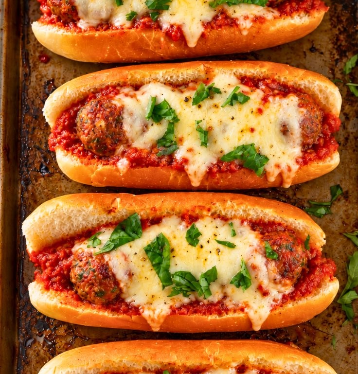 Easy Cheesy Meatball Subs | Family Dinner or Game Day