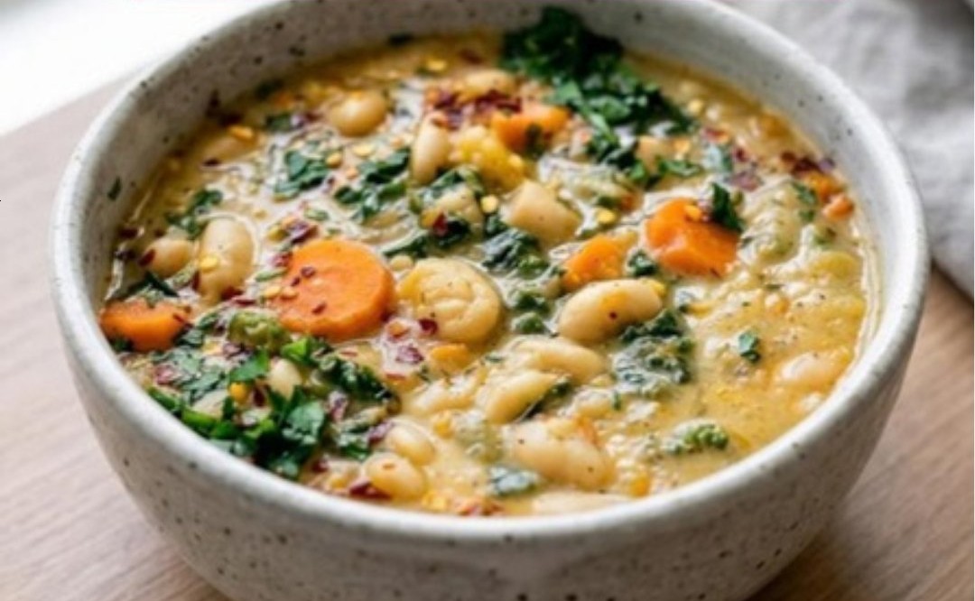 Tuscan White Bean Soup Naturally Velvety 🥣