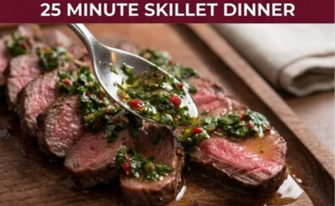 Chimichurri Steak in 25 Minutes With a Deep Sear 🔥