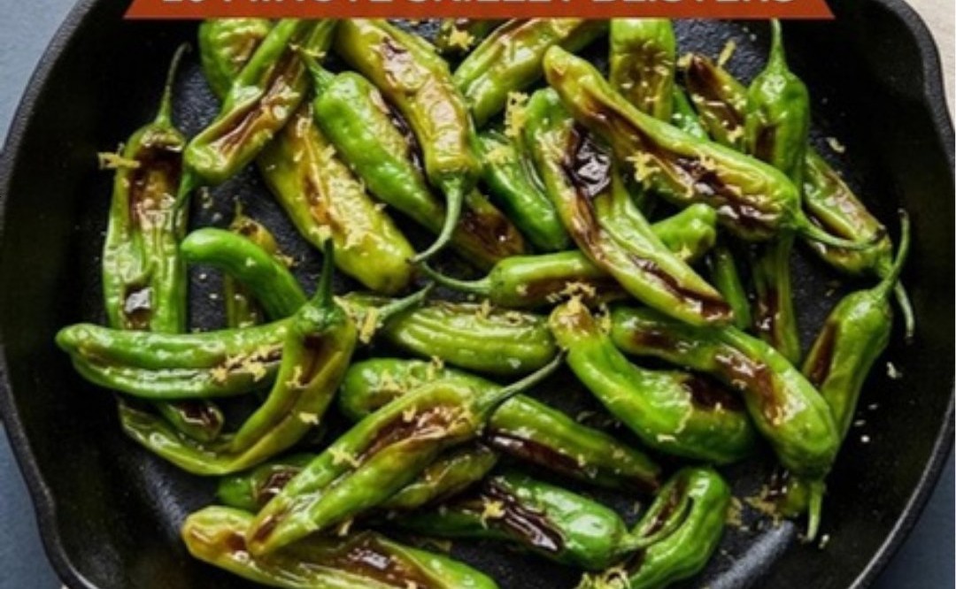 Shishito Peppers Recipe in 10 Minutes 🍋