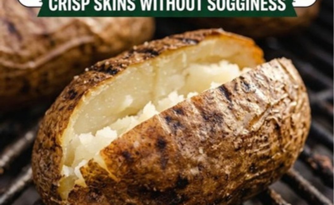 Grilled Baked Potatoes With Crispy Skins 🔥