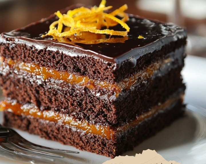 Schokoladen-Orangen-TorteZutaten:Für den Kuchen:200 g Weizenmehl
200 g Zucker
150 g geschmolzene Butter
4 Eier
150 g Zartbitterschokolade, geschmolzen
1 TL Backpulver
1 Prise Salz
Abrieb von 1...