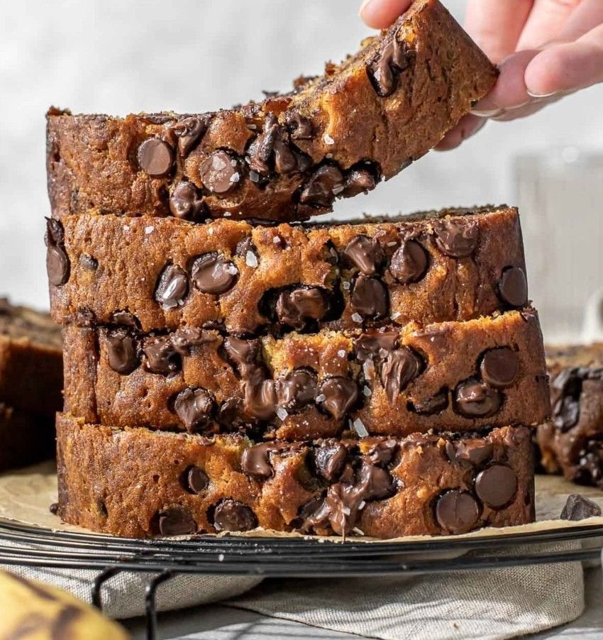 Super Moist Chocolate Chip Banana Bread