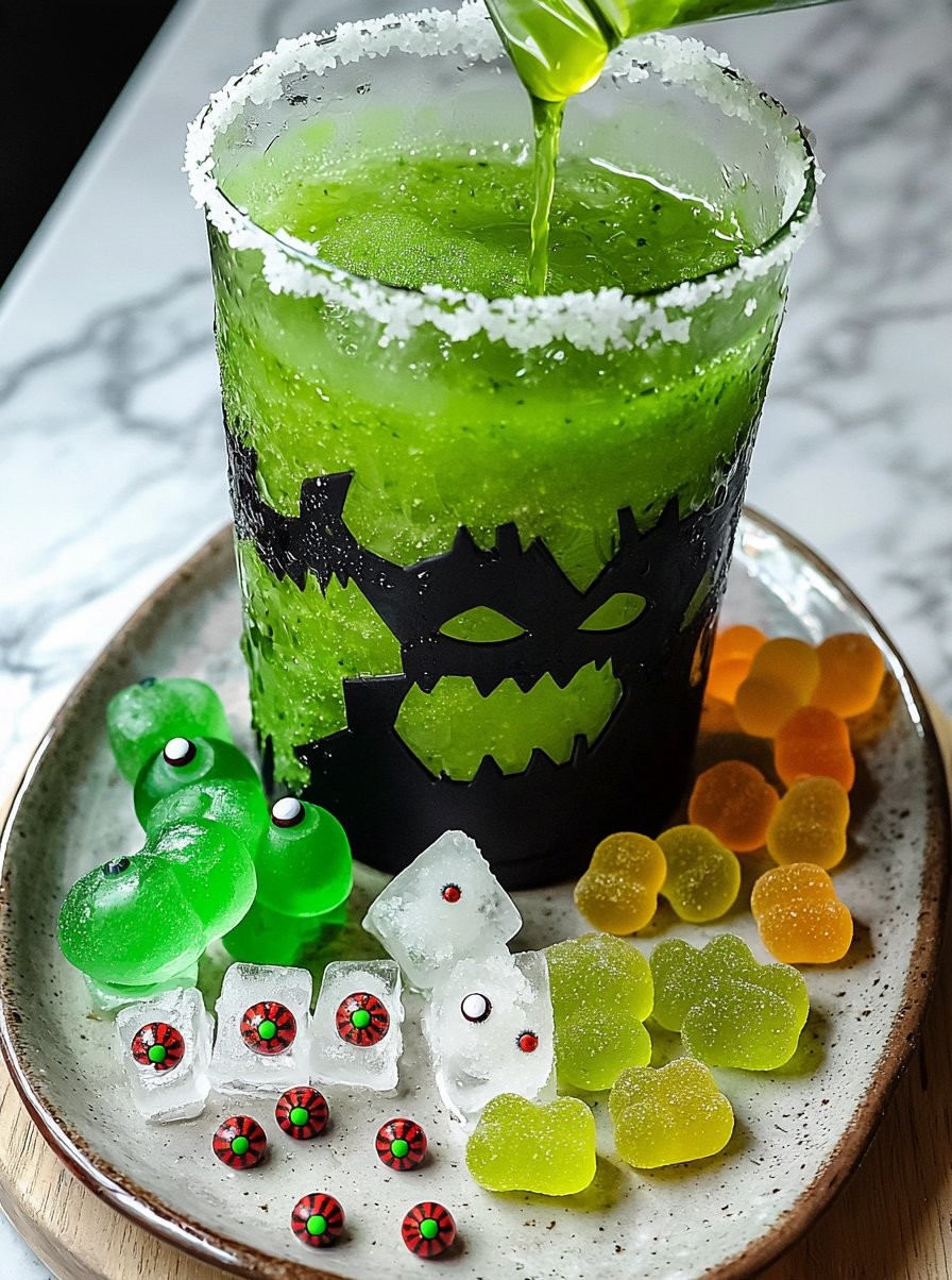 Frankenstein Green Punch for Halloween