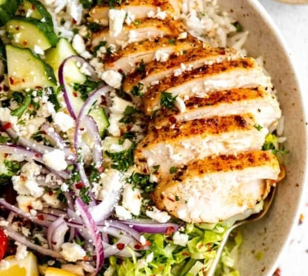 Greek Chicken Bowls One Pot Dinner