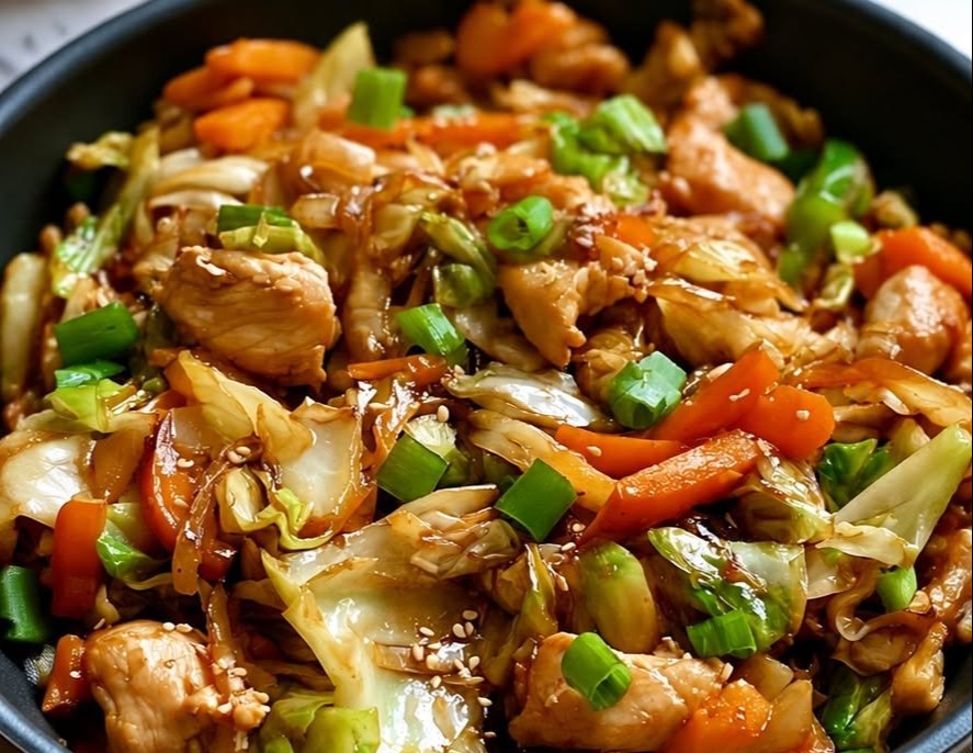 One Pan Chicken and Cabbage Skillet