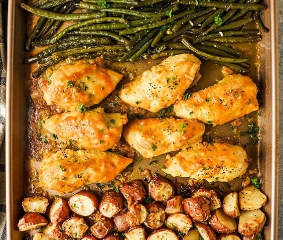 Easy Sheet Pan Honey Mustard Chicken