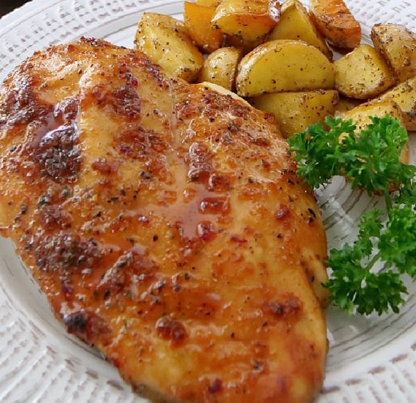 Easy Sheet Pan Honey Glazed Chicken and Potatoes