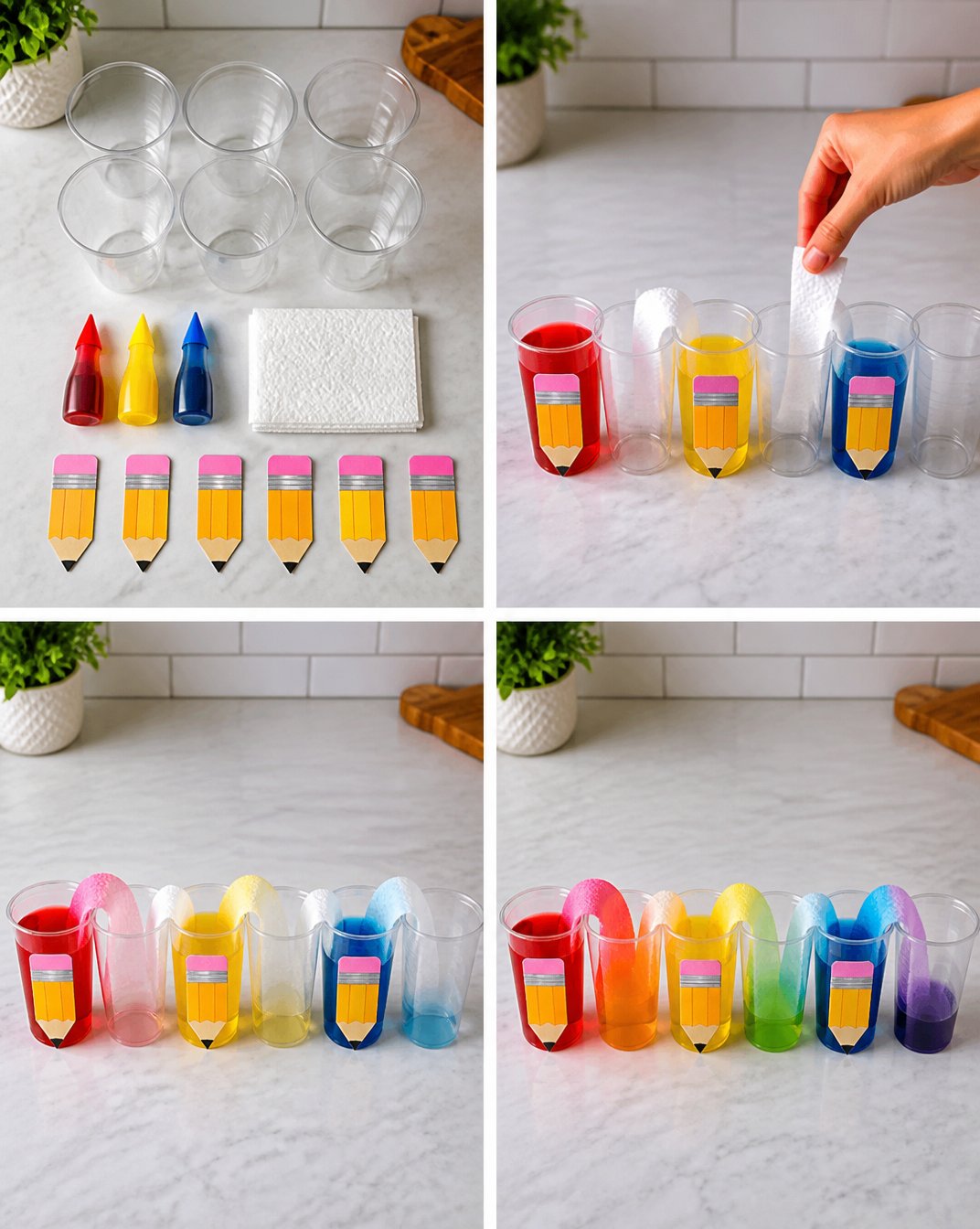 Back-to-School Rainbow Walking Water Pencils