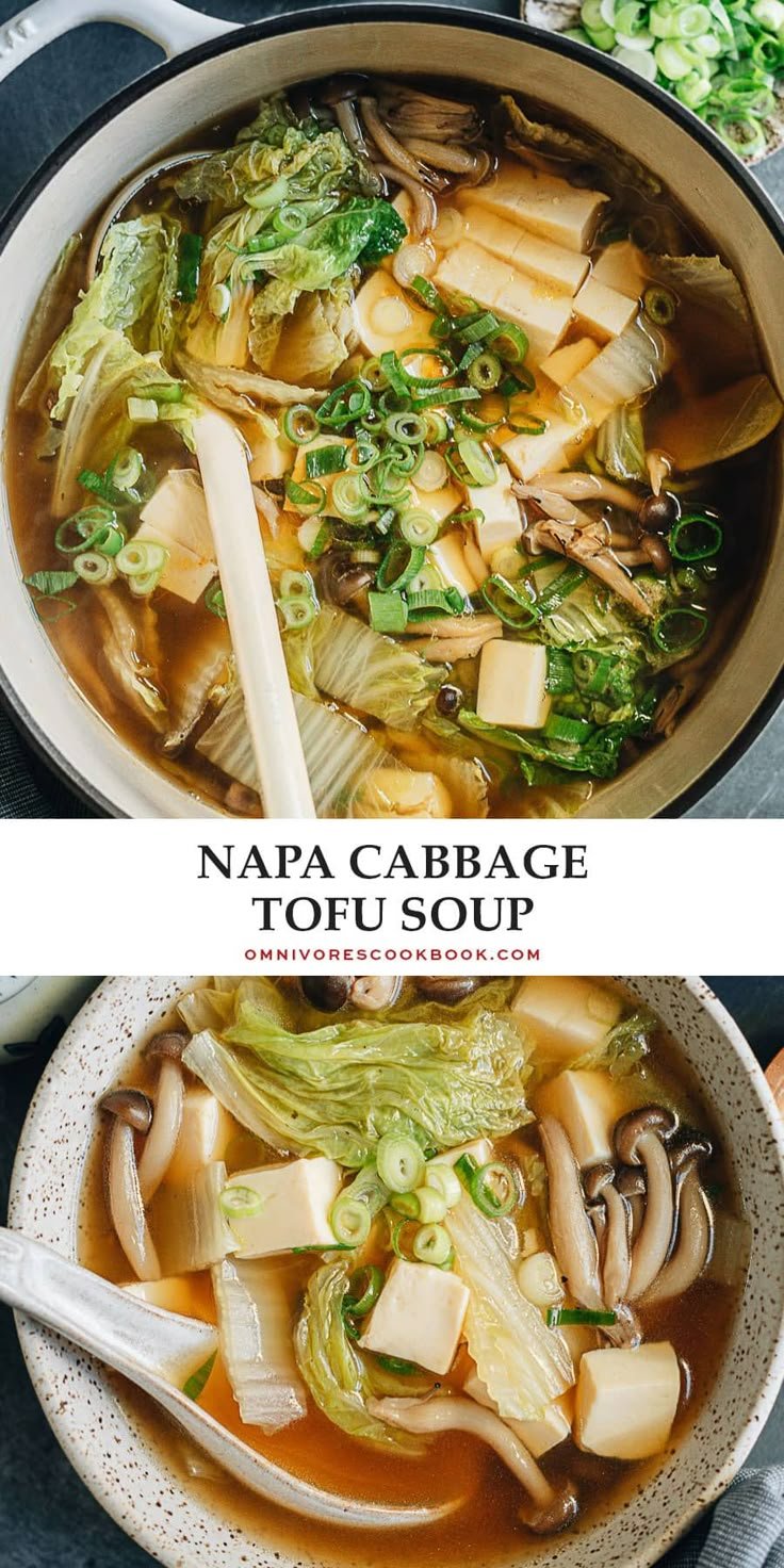 Napa Cabbage Tofu Soup