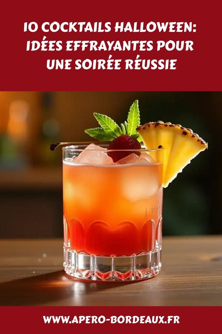 10 Cocktails Halloween: idées effrayantes pour une soirée réussie