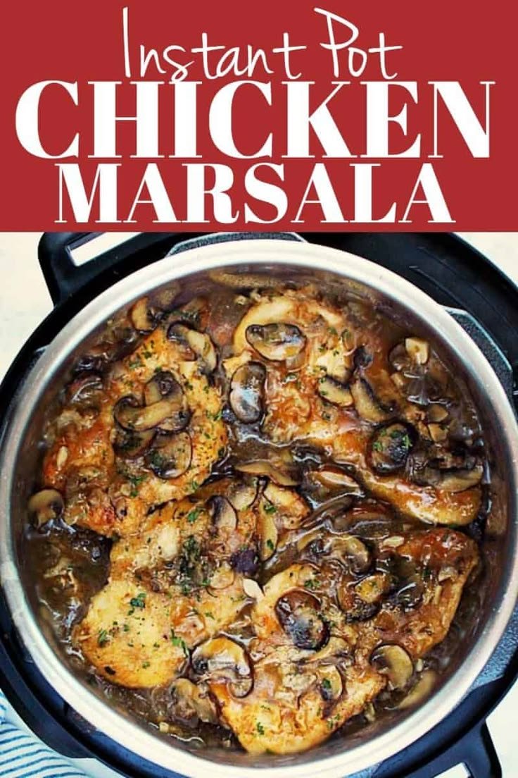 Instant Pot Chicken Marsala Recipe | Pot recipes easy, Best instant pot recipe, Instant pot recipes chicken