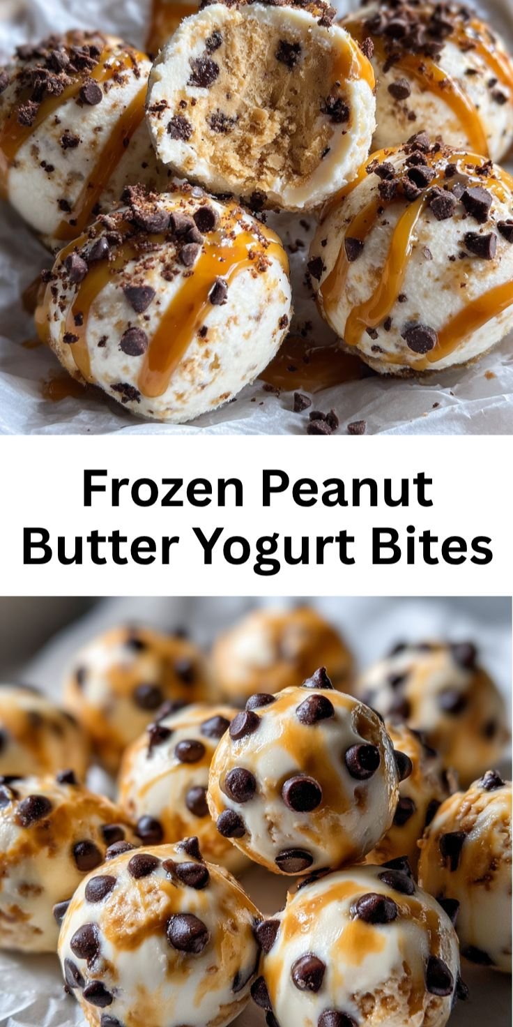 Frozen Peanut Butter Yogurt Bites