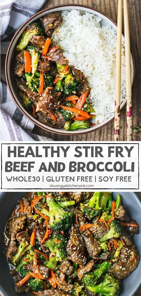 Healthy Beef and Broccoli Stir Fry {whole30}
