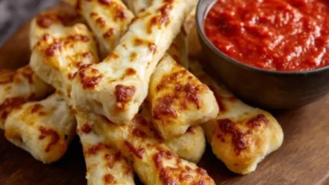 Cheesy Halloween Breadstick Bones