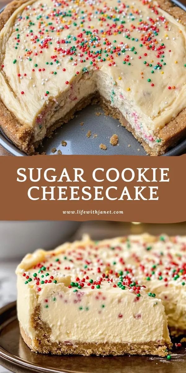 Sugar Cookie Cheesecake