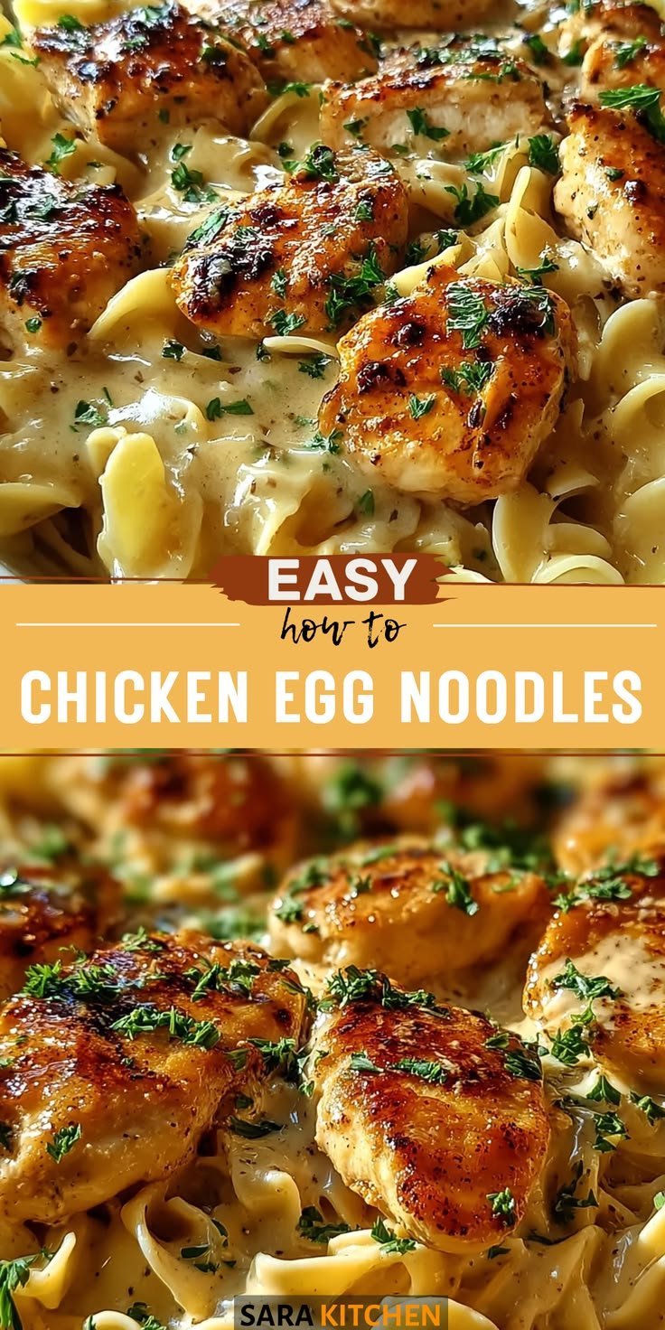 What To Cook With Egg Noodles: 1 Pan Chicken Noodles