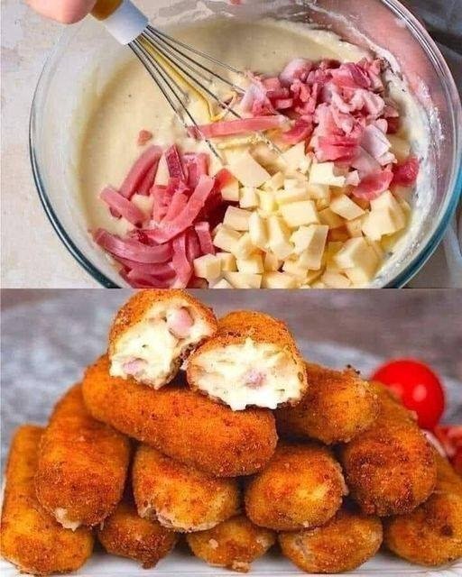 Schinken-Käse-Kroketten
