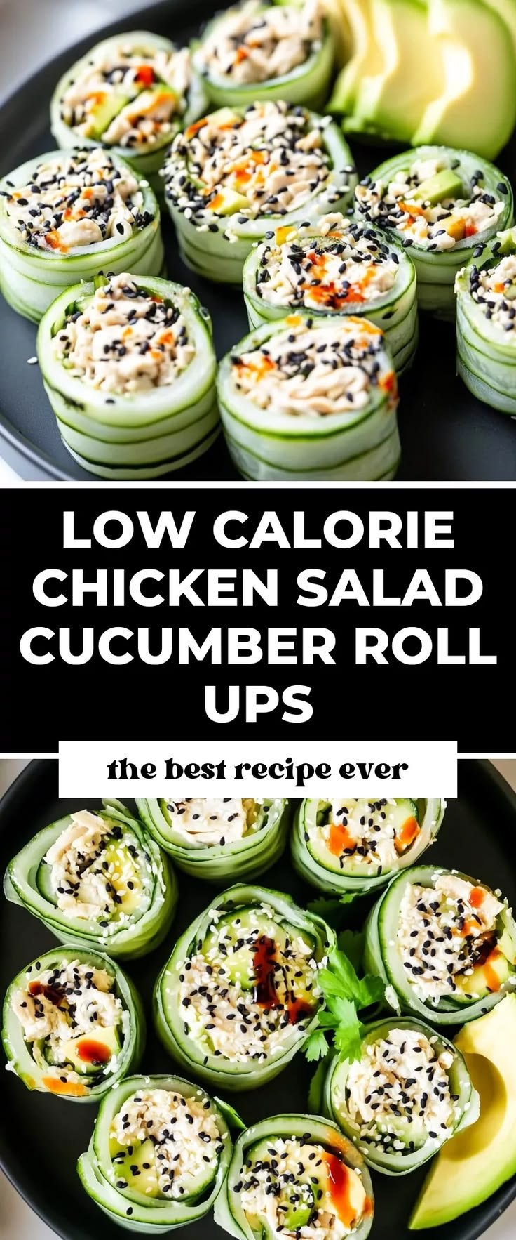 Quick Chicken Salad Cucumber Roll Ups